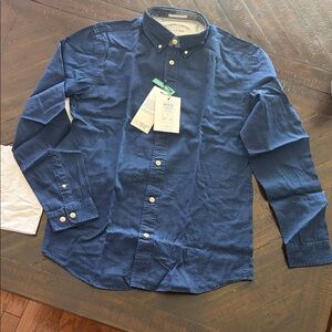 Classic Navy Button-Down Shirt for Men
